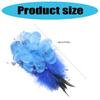 Waterproof Feather Corsage Pin Synthetic Fabric Texture Quick Attach Clip Perfect for Outdoor Weddings Business Occasion