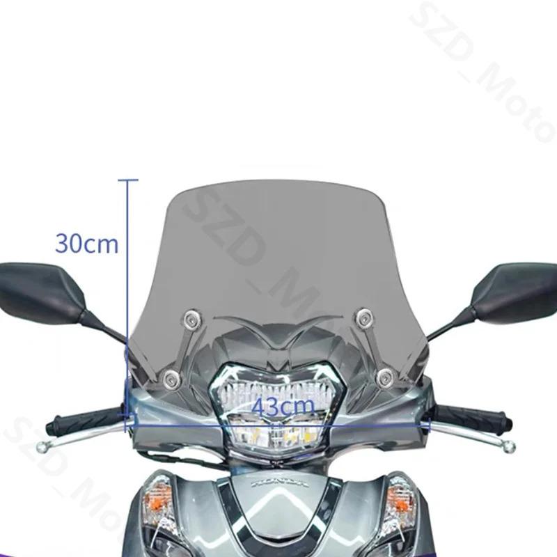 For Honda Lead125 Lead 125 Motorcycle Accessories Windscreens Windshield Wind Deflectors Viser Visor Transparent
