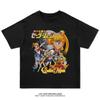 Sailor Moon T-shirt Men's and Women's Summer Cartoon Print Top Oversize T-shirt Loose Cotton Short Sleeves