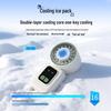 USB Rechargeable Handheld Mini Cooling Fan with Digital Display
