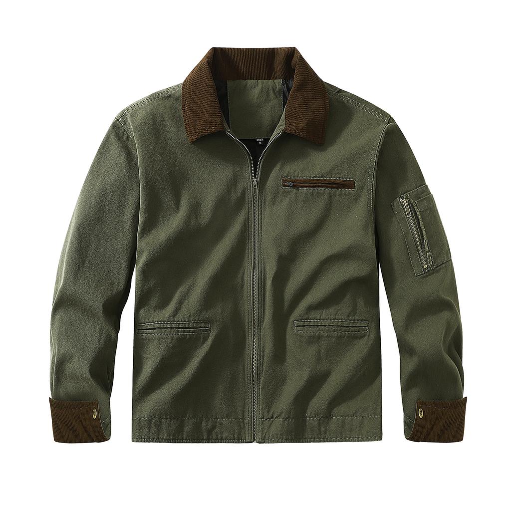 Männer Kleidung Winter Cord Herren Baumwolle Mantel Revers Freizeit Baumwolle gefütterte Jacke Top Warme Baumwolle gefütterte Mantel