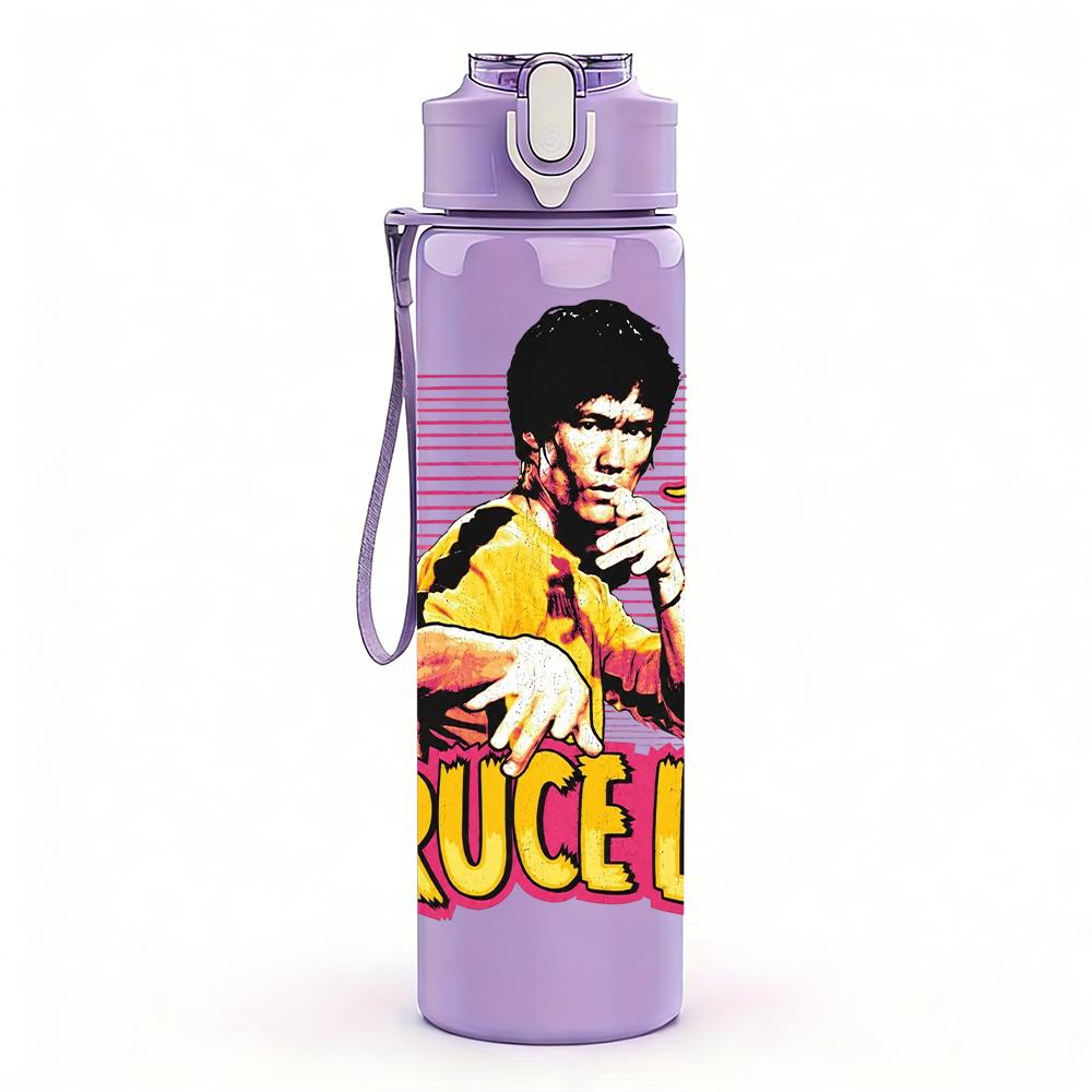 1PC Retro Bruselle Punk Girl Portrait Print 750ml Portable Sports Water Bottle Leakproof Gym Outdoor Travel Drink Cup