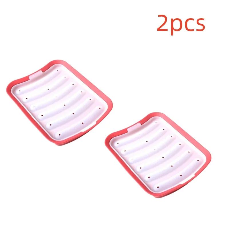 Silicone Sausage Mould  Home Ham Hot Dog Making Tray Household Cake Baking Molds with Lid Kit Tools