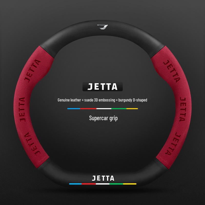 Custom Carbon Fiber & Suede Steering Wheel Covers for 2019-2022 Jetta VS5/VA3/VS7