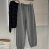 Womens Fleece Lined Sweatpants Loose Fit Tapered Pants Winter Warm Casual Trousers