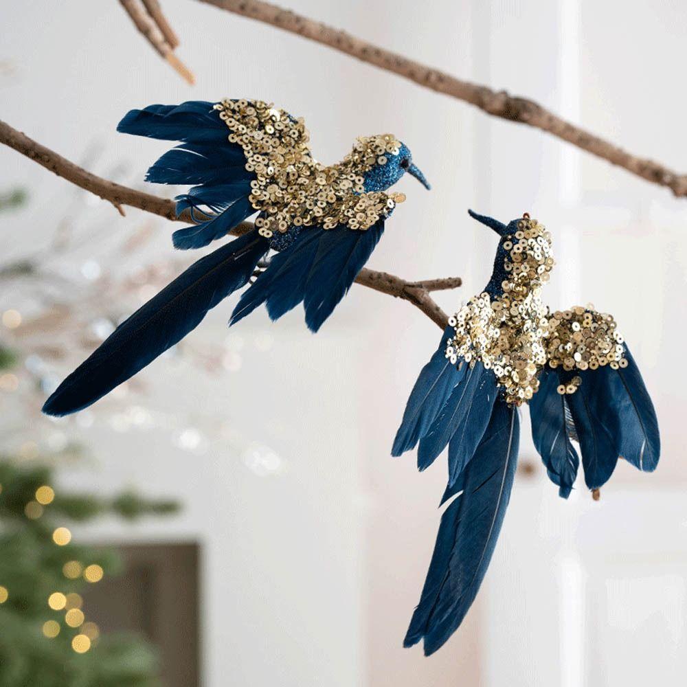 Realistic Simulation Bird Decor Simulate Christmas Tree Decoration Home Decor