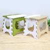 Thickened Bamboo-Pattern Folding Stool: Portable for Home, Outdoor, and Vendor Use