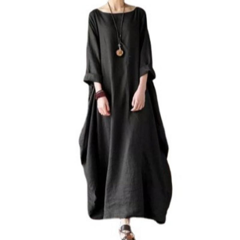 Rochie Lungă Largă Mărimi Mari Bumbac In