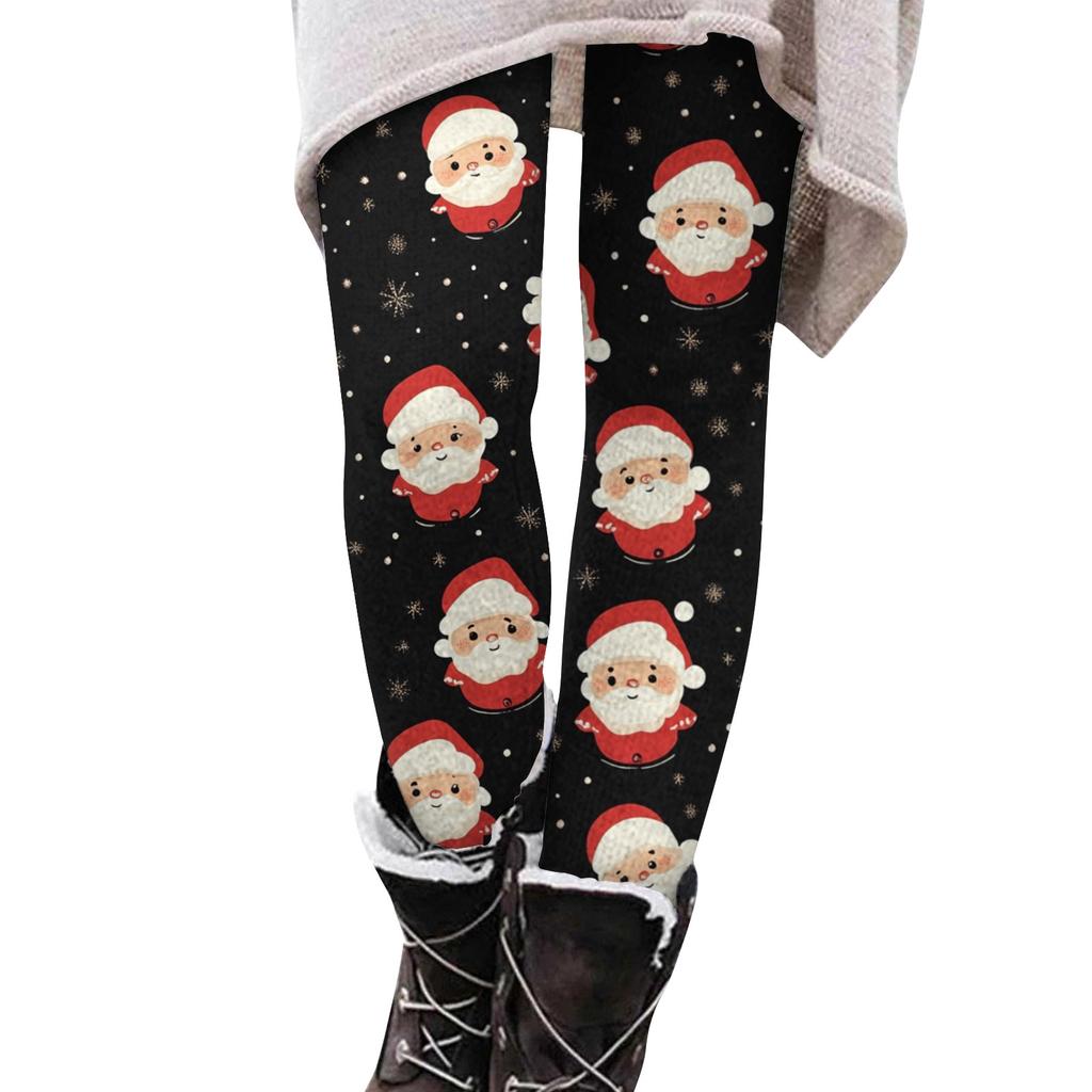 Dámské potištěné kalhoty Elastické měkké bavlněné legíny Ležérní domácí pyžamo