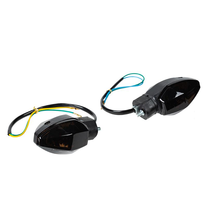 1 Pair 12V Universal LED Motorcycle Turn Signal Lights Amber Blinker Indicators LED Lamps Accessories for WAVE ALPHA RS150R WAVE110 CX110 CX-ALPHA