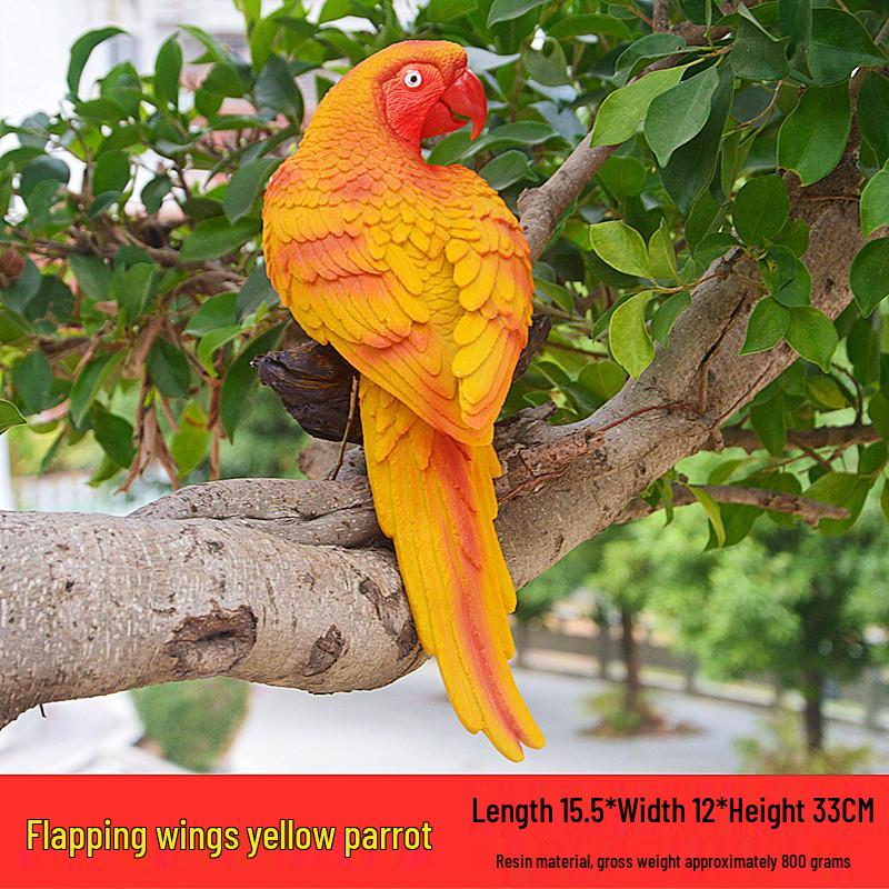 Cross-border Parrot Pendant Tree Sculpture for Garden and Courtyard