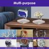 Round/Square Base Metal Arms Crystal Holder Soft Rubber Case Metal Mineral Rack  Museum