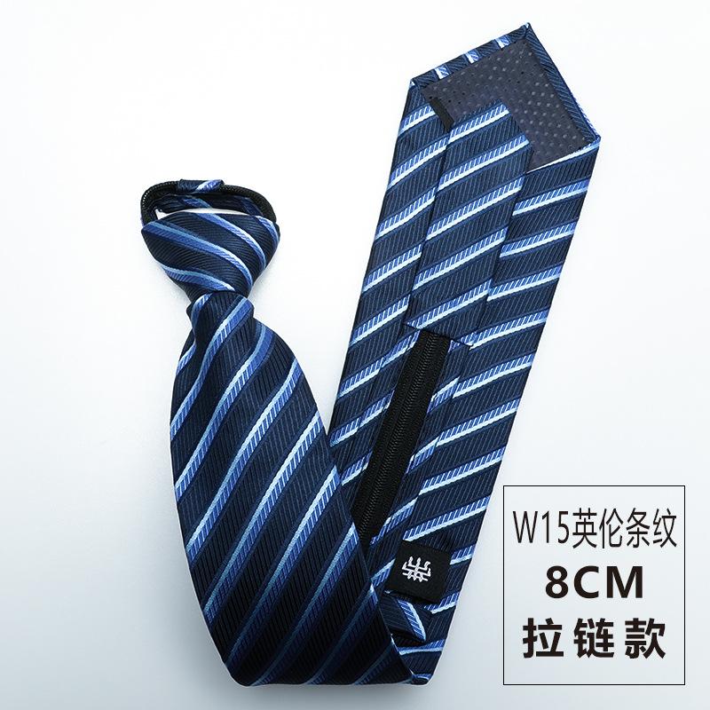 

With Handsome Men S Formal Wedding Groom Dark Blue Pattern Hand Zipper W15 British Striped Tie