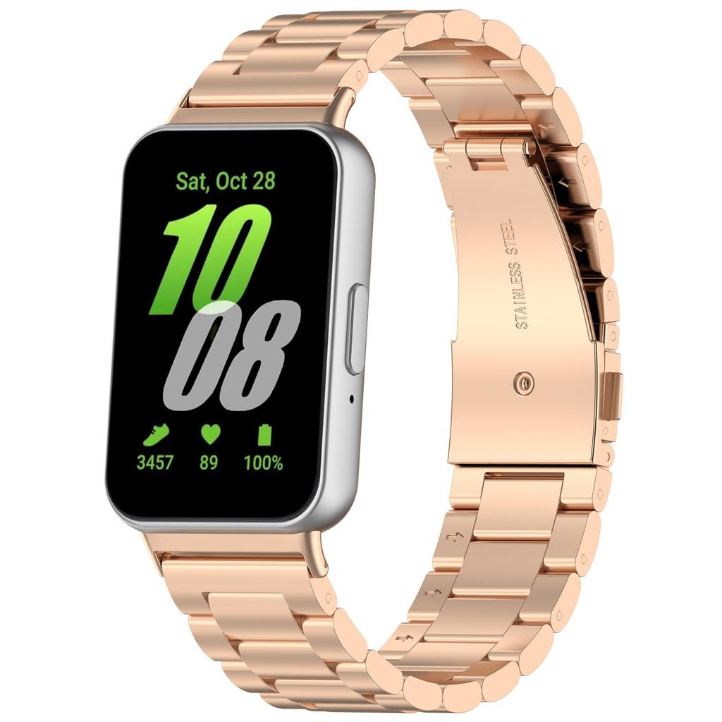 Kovový řemínek pro Samsung Galaxy Fit 3 Nerezová ocel Vyměnitelný náramek pro Samsung Galaxy Fit 3 Příslušenství pro chytrý náramek