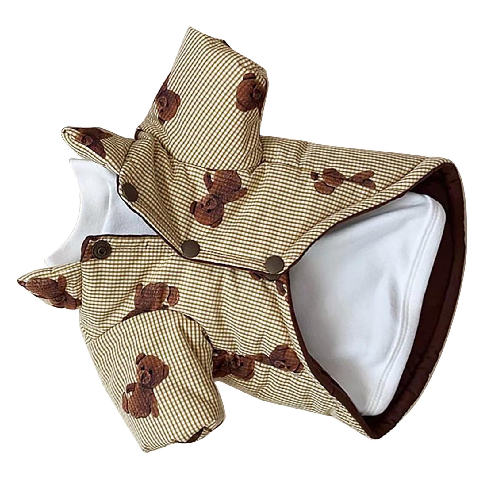 

Dog Winter Coat Multipurpose Sylish Cute Print Warm Windproof Pet Winter Clothes for Dogs Puppies Cats S