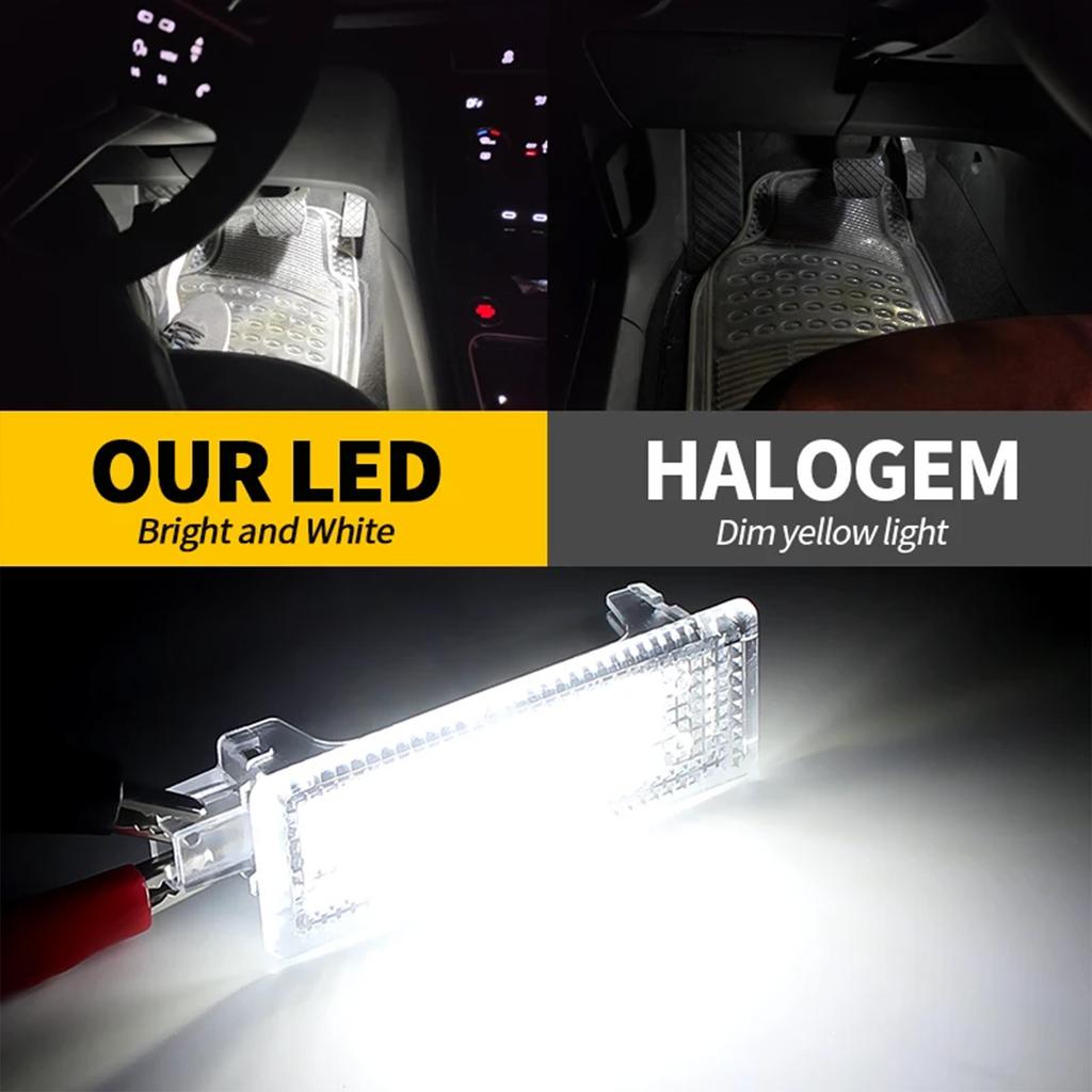 2xLED Door Courtesy Footwell Interior Lights Luggage Puddle Trunk Glove Box Lamp For BMW X6 E71 F16 X5 E70 F15 X3 E83 F25 X1 E84