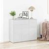 VidaXL Buffet High-Gloss White 88x30x70 Cm Chipboard