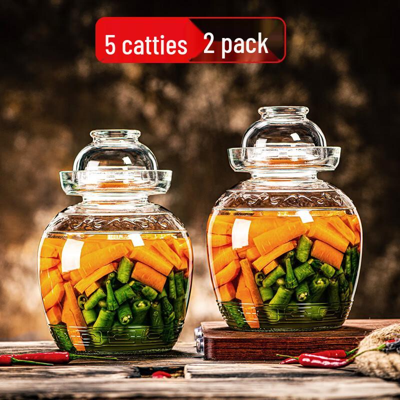 Thickened Glass Pickling Jar Set