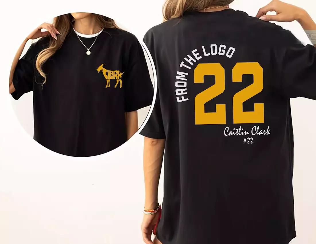 Caitlin Clark Shirt From The Logo 22 Caitlin Clark Fan Gift T-Shirt Mens Womens Tees Top S-4XL 4XL