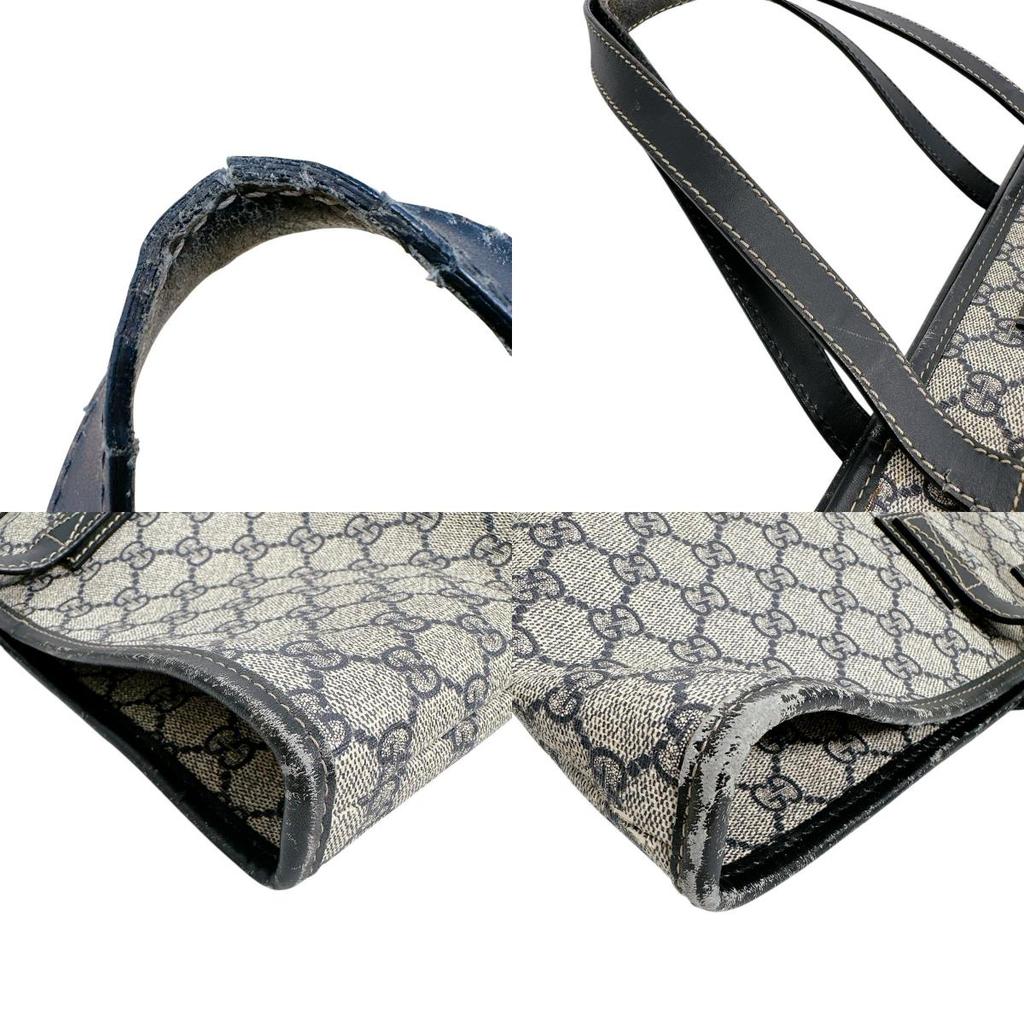 Gucci GG Supreme Tragetasche PVC grau unisex 211120 Gebraucht