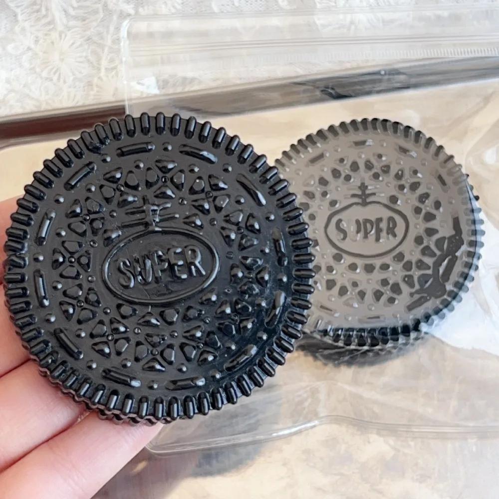 2pcs Squishy Silicone Cookie Stress Toy Slow-Rise Sensory Fidget for ADHD Anxiety BPA-Free Kids Adults Holiday Birthday Gifts