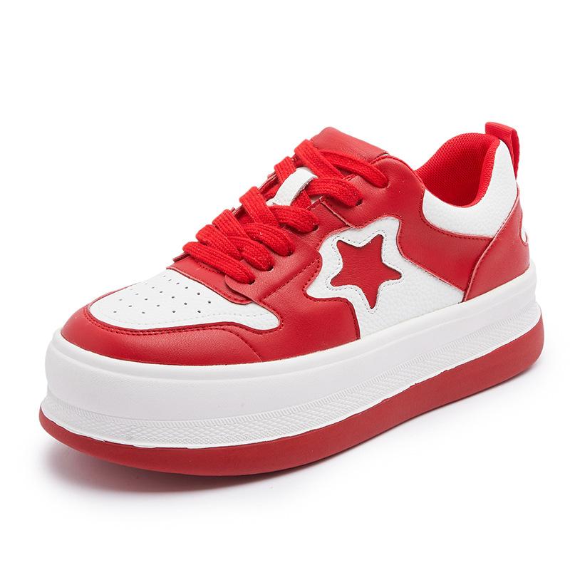 

Leather little white shoes women s new 100 2025 with Korean version 2025 color matching casual women s shoes thick baseplate shoes sports shoes women 40
