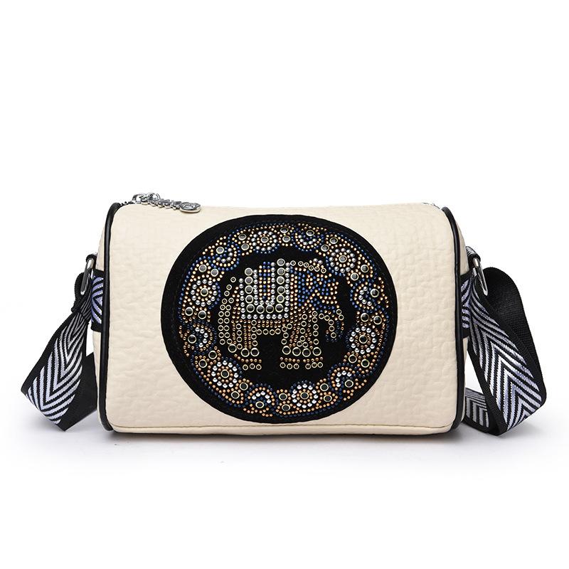 

Женская модная повседневная цилиндрическая сумка большой вместимости cm белый