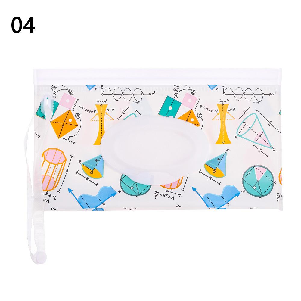 Feuchttücherbeutel EVA Taschentuch-Trageetui Nachfüllbar Wiederverwendbar Feuchttuchbeutel Klappdeckel Druckknopf-Riemen Kinderwagenzubehör