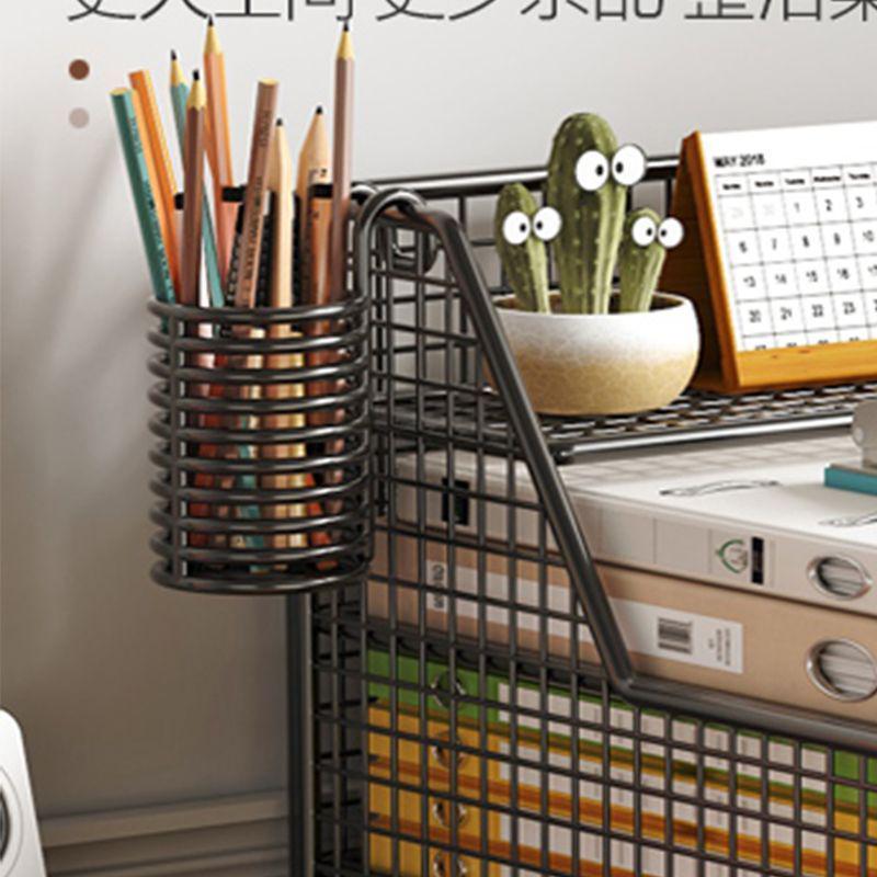 

Height-Adjustable Desktop Bookshelf & Storage Rack for Office or Dorm Desk