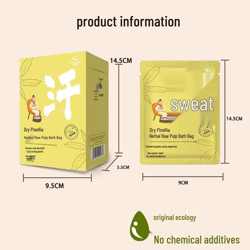 Mugwort Herbal Foot Bath: Instant Dissolving Foot Soak Bags for a Relaxing, Sweat-Inducing Experience