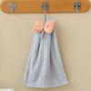4 pcs Coral Fleece Children's Hand Towel Cartoon Bow Tie Baby Kids Absorbent Quick Drying Face Towel Hanging Towel