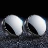 Hakona Auxiliary Mirror, Car Side Mirror, Suction Cup Type, Mini Circular, Car Blind Spot Mirror, Wide Field of View, 360° Angle Adjustable, Rear