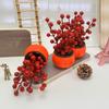 Persimmon Red Decorative Plant Foam Fruit Flowerpots For Housewarming Gifts