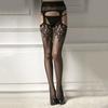 TAP Collants à bretelles en dentelle résille sans entrejambe collants extensibles