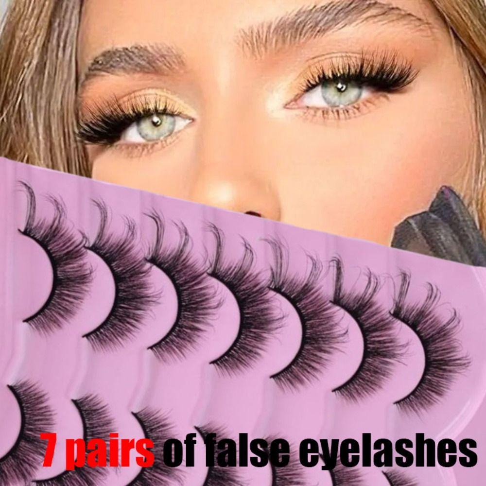 Eye Elongated Fake Lashes Winged End Faux Mink Lashes Manga Lashes Cat Eye False Eyelashes Cosplay