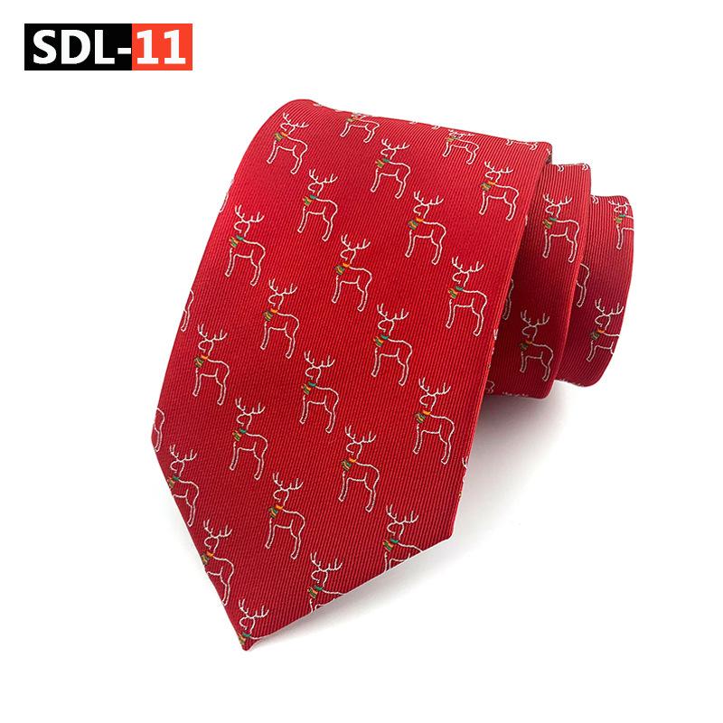 High Density Christmas Tie Wedding Groom Tie Festive Holiday Tie