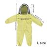 Yellow Child Beekeeping Equipment Full Body Clothes Protective Professional Gloves Veil Hat Safety Beekeeper Suit for Kids