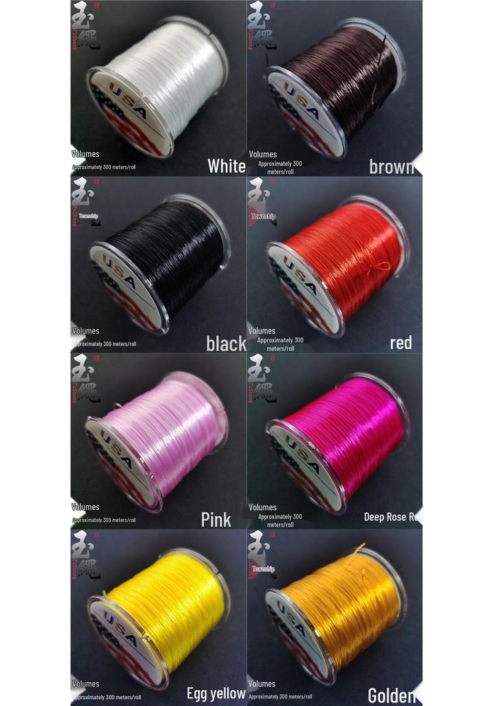 High-Grade USA Crystal Elastic Cord for Stringing Agate Bracelets - Flat Shape Tendon Rope