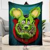 Green Mouse Horror Mask Blankets Suitable for Sofas,travel, Living Rooms Also a Good Gift for Friends and Family Suitable for All Seasons.