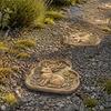 DIY Landscaping Project Tool Reusable Rabbit Stepping Stone Mold, Concrete Cement Casting Mold for Garden Walkway Decor, Silicone Path Mould