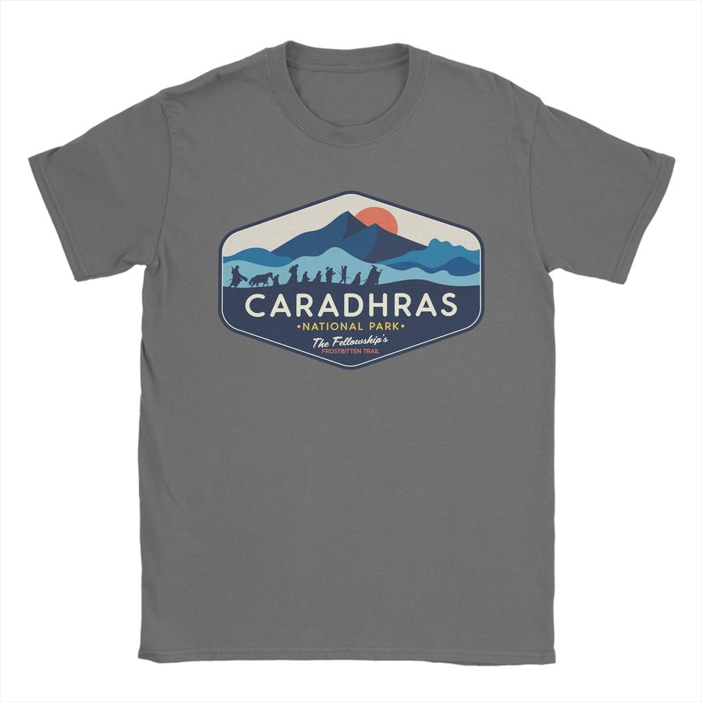 Maglietta Unisex Caradhars National Park The Fellowships Frostbitten Trail T Shirt LLords Of The RRings 100% Cotone Magliette Stampate T-Shirt