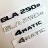 3D Platta Bokstäver Krom Svart ABS Bokstäver GLA250e 4Matic Emblem för Mercedes Benz X156 X253 Bilens Bagagelucka Bakre Logotyp Klistermärke