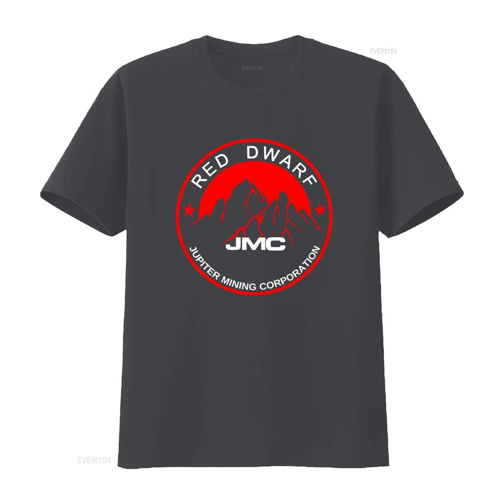 Red Dwarf Jupiter Mining Corporation Logo T Shirt Funny Sci Fi Vintage Washed Versatile Designer Clothes Soft Stretched