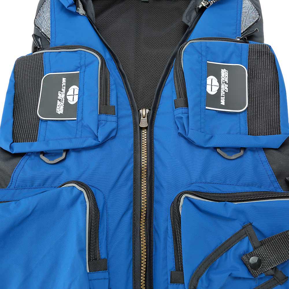 Lixada Professional Fishing Polyester Adult Safety Life Jacket Survival Vest Swimming Boating Drifting