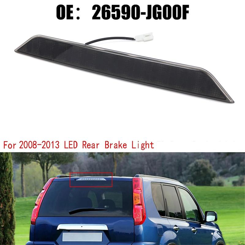 Black High Mount 3rd Brake Light Lamp for Nissan X-Trail T31 2008-2013 LED Rear Brake Light 26590-JG00F