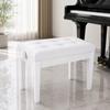 Adjustable Piano Bench Tufted with Padded Seat Comfortable