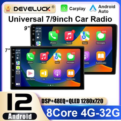 Universal 7 9 Inch Car Radio 2 Din Android 12 Wireless CarPlay Auto Intelligent Systems Smart Autoradio For Nissan Toyota Kia