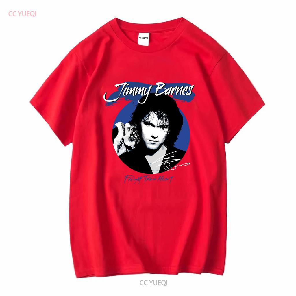 Freight Train Heart Retro Jimmy Barnes T Shirt Classic Black S 5XL H966 Vintage Washed Casual Versatile Top For Everyday Wear