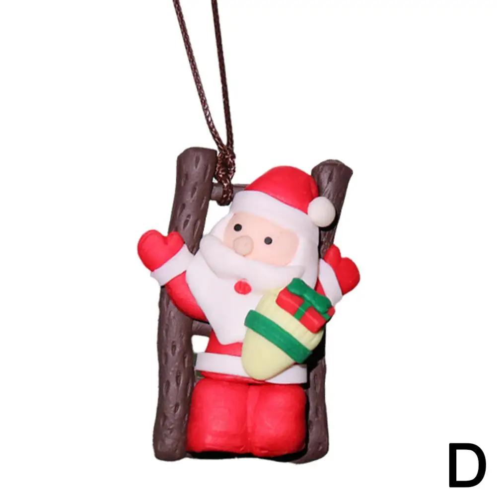 

Автомобильные милые подвесные украшения Подвеска на зеркало заднего вида автомобиля Автомобильная декорация Санта Стайлинг интерьера Качающиеся аксессуары C E9E1