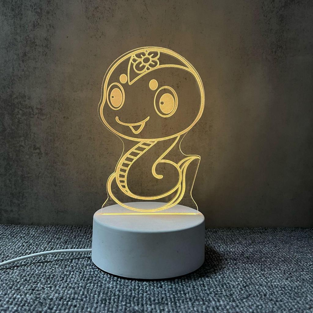 Acrylic 3D Night Light - Custom Table Lamp with Logo, Ideal for Events & Christmas Gifts